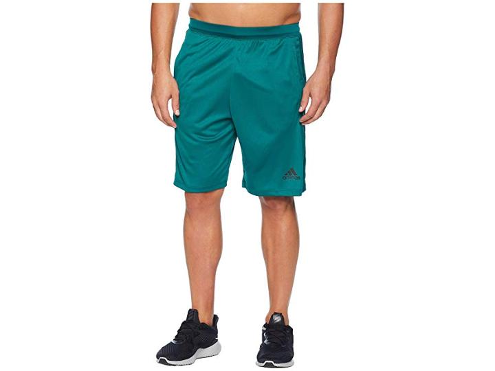 Adidas Designed-2-move 3-stripes Shorts (noble Green/noble Green) Men's Shorts
