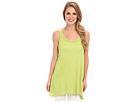 Allen Allen - Angled Two-pocket Tunic Tank (meadow Lime)