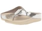 Fitflop Ringer Sequin Toe Post (silver) Women's  Shoes