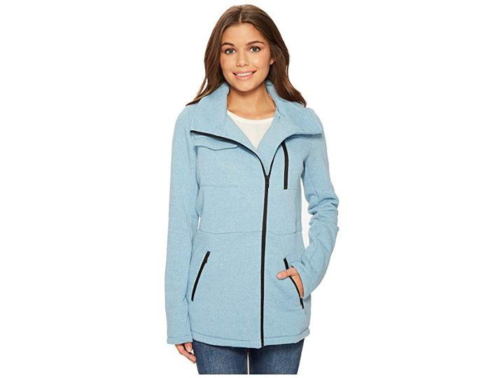 Hurley Winchester Fleece Jacket (cerulean Heather) Women's Jacket