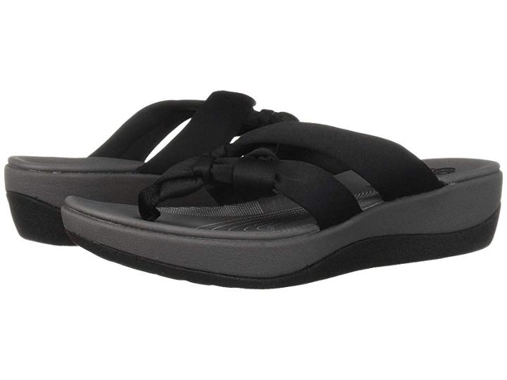 Clarks Arla Jane (black Heather Textile) Women's Sandals