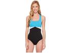 Nike Cross-back One-piece (light Blue Fury) Women's Swimsuits One Piece
