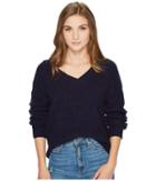 Bb Dakota Corley Fuzzy Knit Sweater (oilslick) Women's Sweater