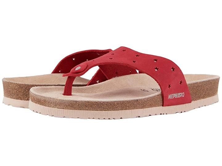 Mephisto Nikie Star (red Nubuck) Women's  Shoes