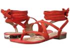 Sam Edelman Davina (havana Red Kid Suede Leather) Women's 1-2 Inch Heel Shoes