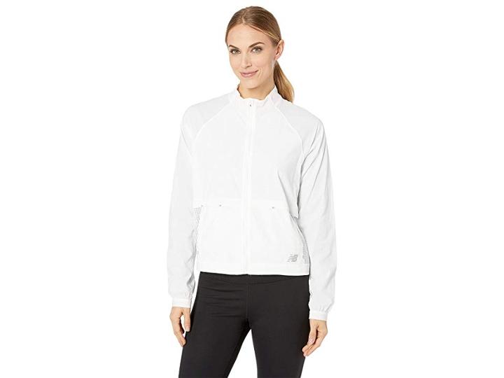 New Balance Determination Breathable Jacket (white) Women's Coat