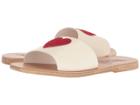 Ancient Greek Sandals Taygete Eros (red/off-white Pony/vahcetta) Women's Sandals