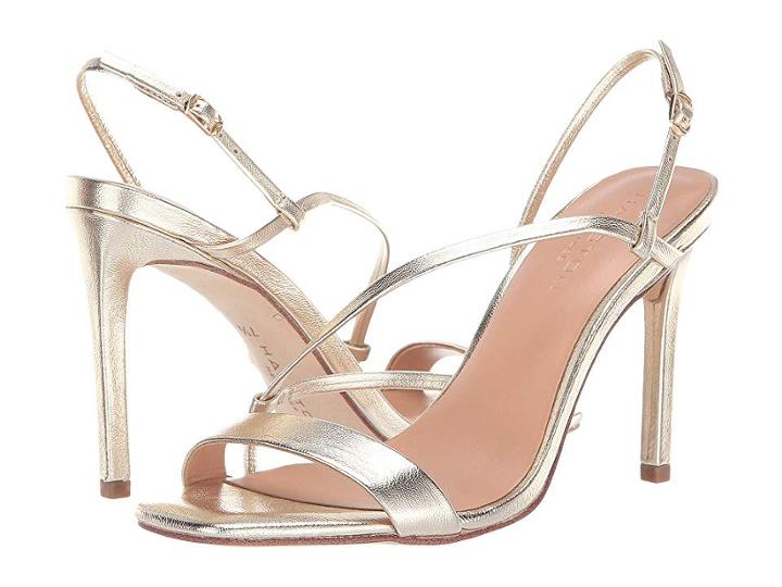 Halston Heritage Isla Sandals (gold Metallic) Women's Sandals