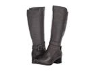 Naturalizer Dane Wide Calf (grey Leather) Women's Boots