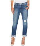 Hudson Riley Crop Relaxed Straight Or Rolled Jeans In Set It Off (set It Off) Women's Jeans