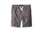Lucky Brand Kids Pull-on Cargo Woven Shorts (toddler) (as Is Grey) Boy's Shorts