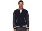 The Kooples Wool Varsity Jacket (navy/black) Men's Coat