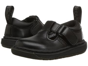 Dr. Martens Kid's Collection Ryan Plain Toe T-bar Shoe (toddler) (black T Lamper) Kids Shoes