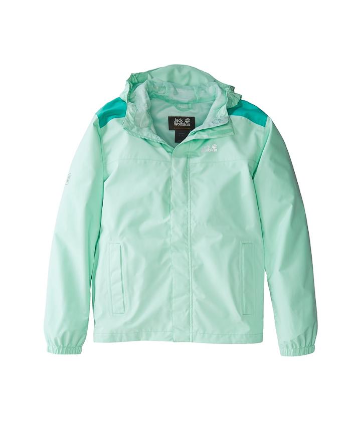 Jack Wolfskin Kids Oak Creek Jacket (infant/toddler/little Kids/big Kids) (pale Mint) Girl's Coat