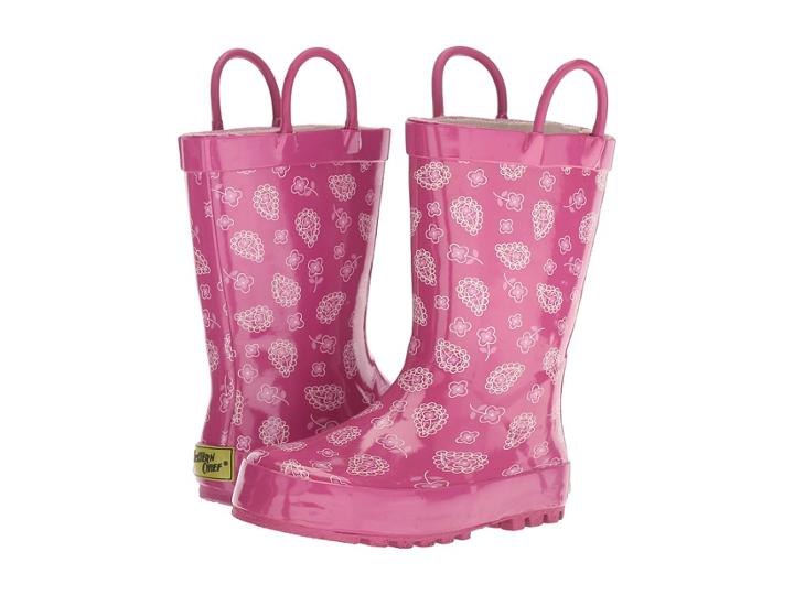 Western Chief Kids Vintage Paisley (toddler/little Kid) (fuchsia) Girls Shoes
