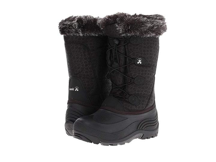Kamik Kids Snowgypsy (toddler/little Kid/big Kid) (black) Girls Shoes