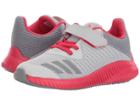 Adidas Kids Fortarun El K (little Kid/big Kid) (grey Two/grey Three/energy Pink) Girls Shoes