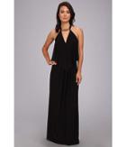 Tbags Los Angeles Convertible Maxi Dress W/ Black/gold Neck Piece (black) Women's Dress