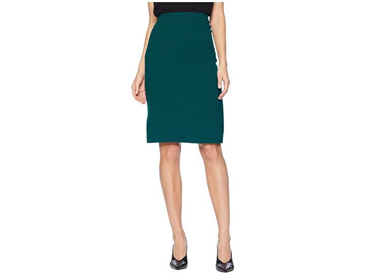 Tahari By Asl Crepe Pencil Skirt (green) Women's Skirt