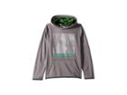 Under Armour Kids Af Logo Hoodie (big Kids) (charcoal Light Heather/green Malachite) Boy's Sweatshirt