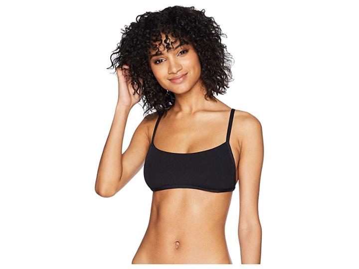 L*space Ridin' High Gemma Ribbed Top (black) Women's Swimwear