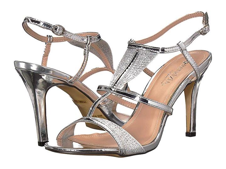 Patrizia Pyramid (silver) Women's 1-2 Inch Heel Shoes