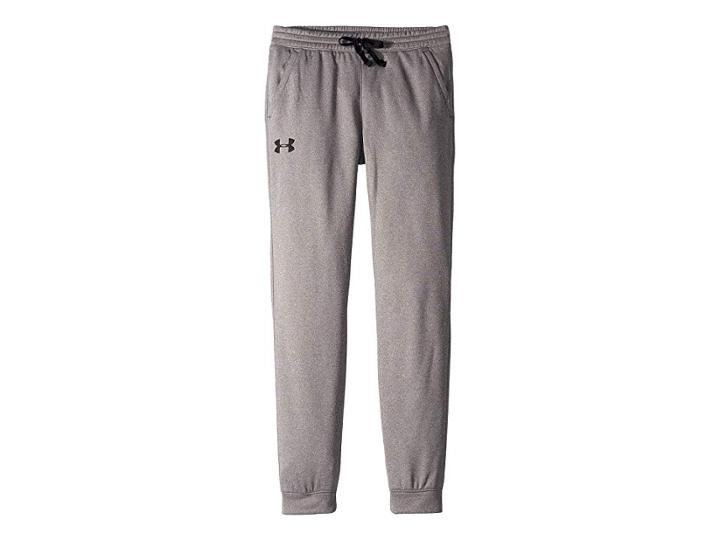 Under Armour Kids Af Jogger Pants (big Kids) (charcoal Light Heather/black) Boy's Casual Pants