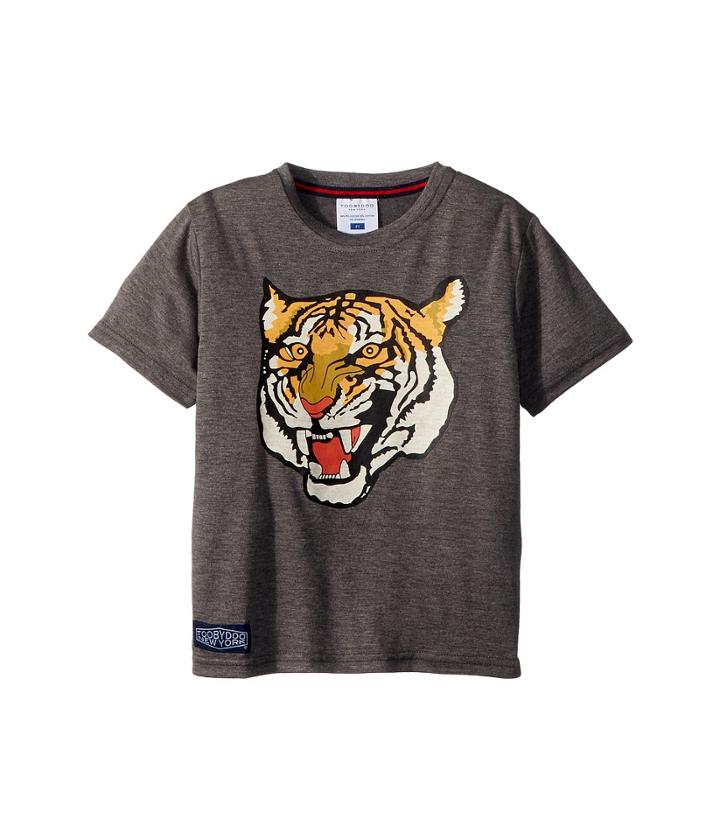 Toobydoo Roar! Grey Tiger Tee (toddler/little Kids/big Kids) (grey) Boy's T Shirt