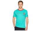Nike Fpf Tee Crest (kinetic Green/gym Red) Men's T Shirt