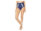 Becca By Rebecca Virtue Origami High-waisted (navy) Women's Swimwear