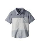 Volcom Kids Crestone Short Sleeve Shirt (toddler/little Kids) (deep Blue) Boy's Short Sleeve Button Up
