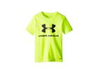 Under Armour Kids Ua Big Logo Surf Shirt (little Kids/big Kids) (hi Vis Yellow) Boy's Swimwear