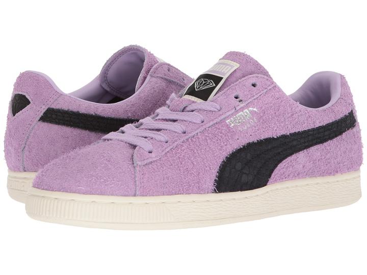 Puma Suede Diamond (orchid Bloom/puma Black) Men's Shoes