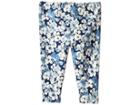 Ralph Lauren Baby Floral Stretch Jersey Leggings (infant) (blue/cream Multi) Girl's Casual Pants
