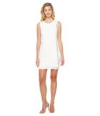 Jessica Simpson Sleeveless Front Drape Dress (ivory 1) Women's Dress