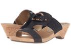 Anne Klein Teela (blue/gold Fabric) Women's Wedge Shoes