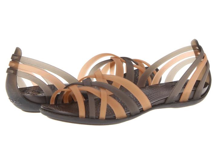 Crocs Huarache Flat (bronze/espresso) Women's Sandals