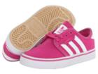 Adidas Skateboarding Seeley J (little Kid/big Kid) (pink/white) Skate Shoes