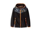 Nike Kids Polar Therma All Over Print Full Zip (little Kids) (black/anthracite) Boy's Coat