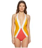 Flagpole Jade One-piece (tangerine/strawberry/pearl) Women's Swimsuits One Piece