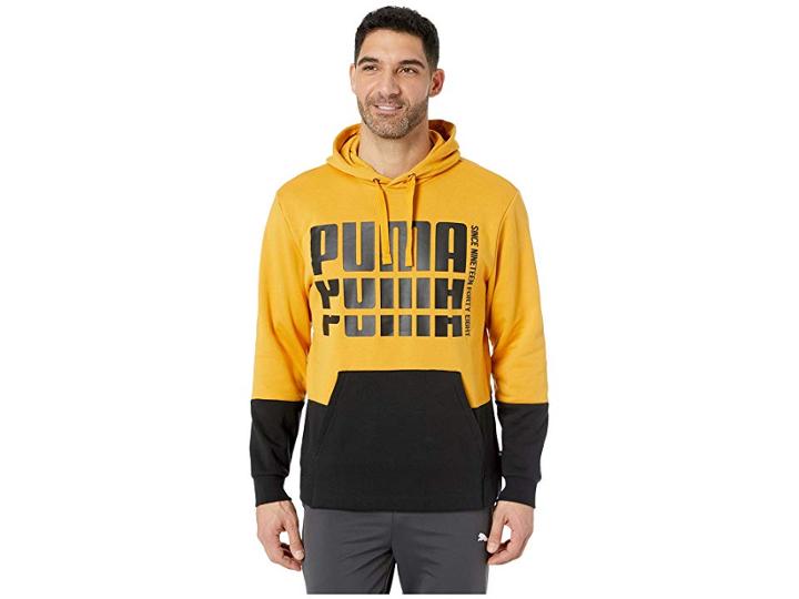 Puma Rebel Up Hoodie Fleece (sunflower) Men's Sweatshirt