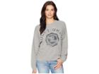 Lucky Brand Lucky Varsity Pullover Sweatshirt (heather Grey) Women's Sweatshirt