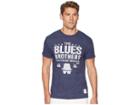 The Original Retro Brand Blues Brothers Vintage Tri-blend T-shirt (streaky Navy) Men's T Shirt