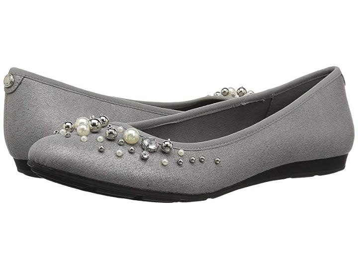 Anne Klein Aveline (pewter Multi/light Fabric) Women's Flat Shoes