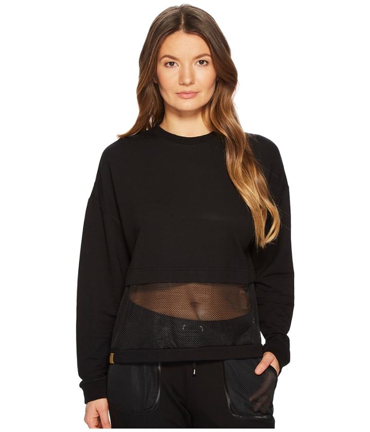Monreal London Long Sleeve Airstream Top (black) Women's Clothing