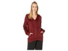 P.j. Salvage Silky Lounge Zip-up Jacket (merlot) Women's Coat