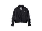 Converse Kids Star Chevron Track Jacket (big Kids) (black) Girl's Coat