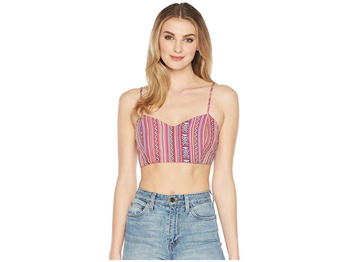 Show Me Your Mumu Tai Bandeau Top (pinata Pink) Women's Clothing