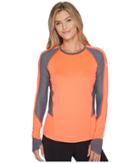 Under Armour Allseason Reactor Run Long Sleeve (marathon Red/rhino Gray/reflective) Women's Clothing