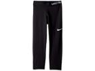 Nike Kids Pro Capri (little Kids/big Kids) (black/black/black/white) Girl's Capri